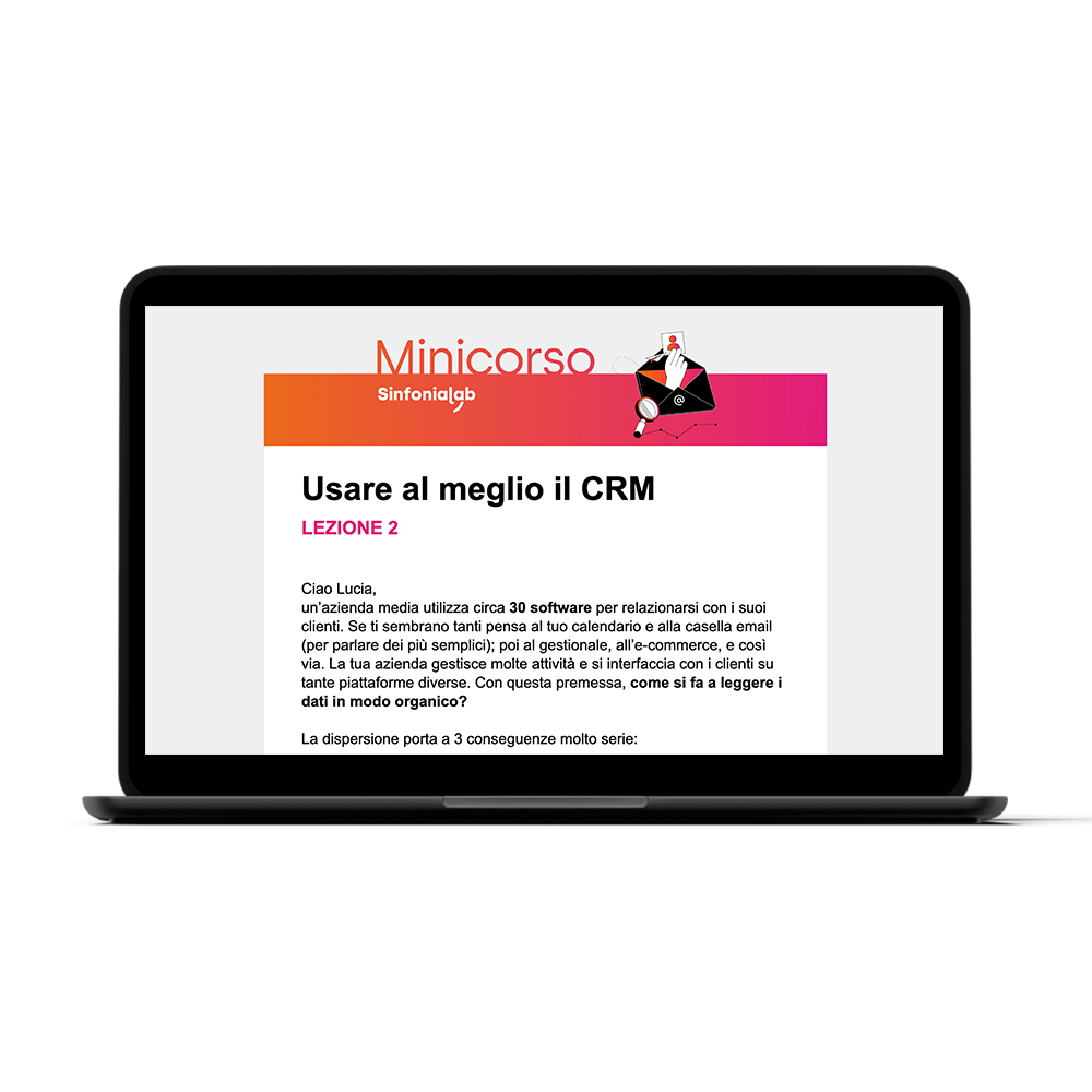 Usare al meglio il CRM mockup responsive